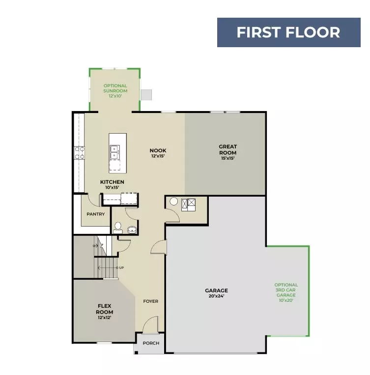 Floorplan - Plan Cooper - 1053 Old Adobe Ln, Greenwood, IN 46143 photo 1 of 2