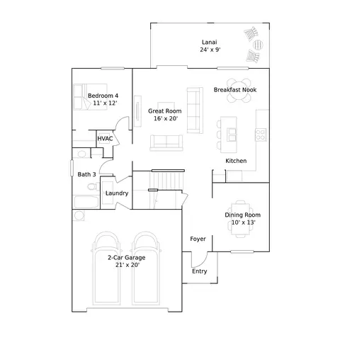 Floorplan - 20480 Verawood Loop, Estero, FL 33928 photo 1 of 2