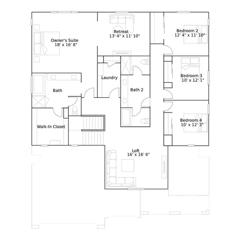 Floorplan - 26557 Nebula Ct, Menifee, CA 92584 photo 3 of 4