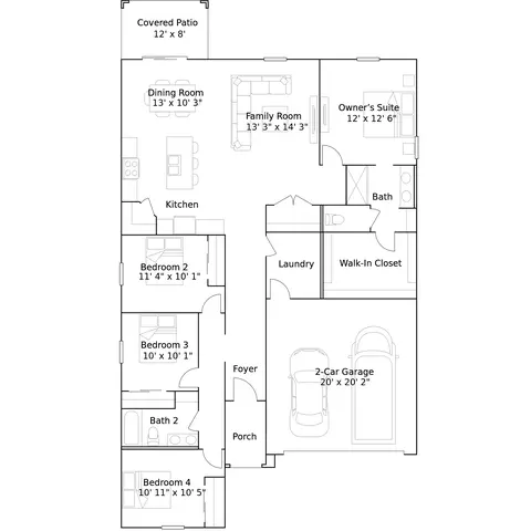 Floorplan - 1284 W Ridge Rd, Apache Junction, AZ 85120 photo 1 of 1