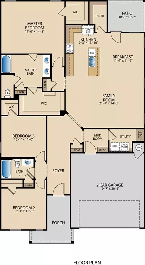 Floorplan - 303 Lucky Ave, Bertram, TX 78605 photo 2 of 2