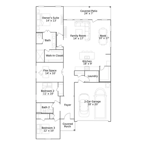 Floorplan - 6353 Buckthorn Cir, Pace, FL 32571 photo 1 of 1