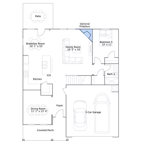 Floorplan - 1310 Cosmic Dr, Durham, NC 27703 photo 3 of 4