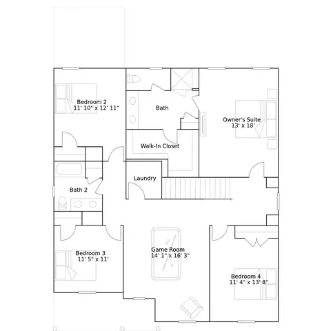 Floorplan - 1310 Cosmic Dr, Durham, NC 27703 photo 4 of 4