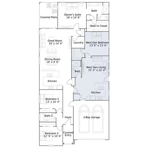 Floorplan - 3222 S Channing, Mesa, AZ 85212 photo 1 of 1
