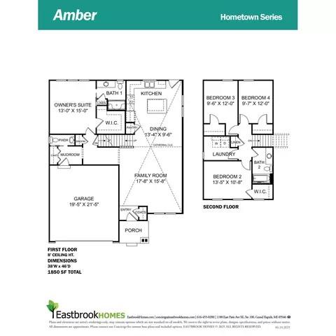 Floorplan - Plan The Amber - 6695 Dickson Dr, Grand Ledge, MI 48837 photo 1 of 1