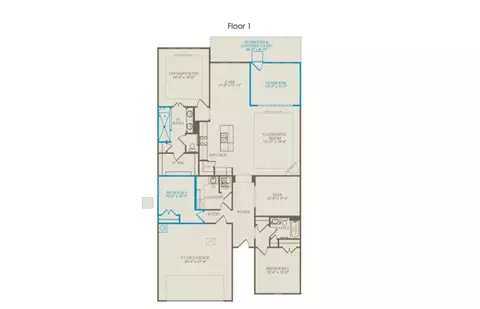 Floorplan - 1125 Firework Dr, Aubrey, TX 76227 photo 2 of 3