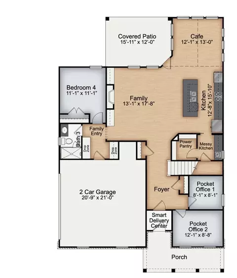 Floorplan - 8745 Maxine St, Willow Spring, NC 27592 photo 1 of 2