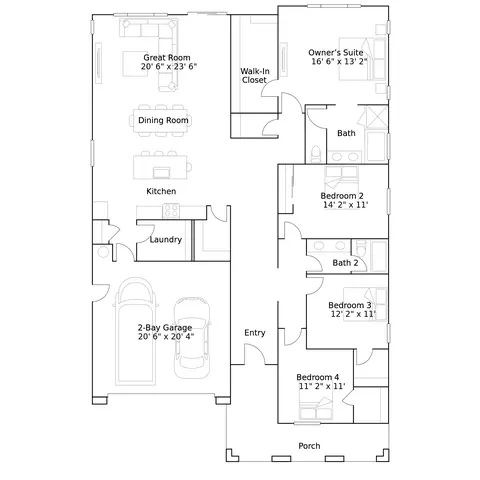 Floorplan - 27451 Two Cellos Way, Menifee, CA 92585 photo 1 of 1