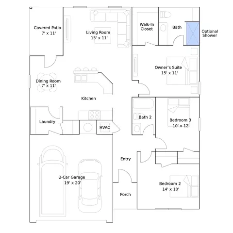 Floorplan - 4704 Copley Dr, Jonesboro, AR 72404 photo 4 of 7