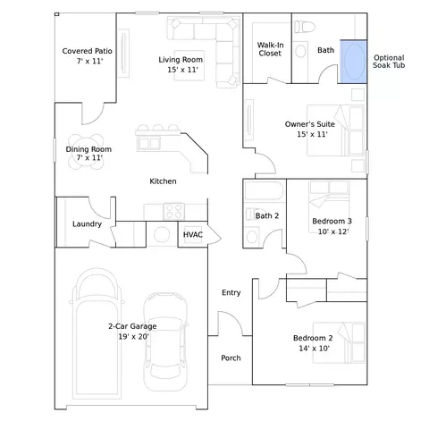 Floorplan - 4704 Copley Dr, Jonesboro, AR 72404 photo 5 of 7