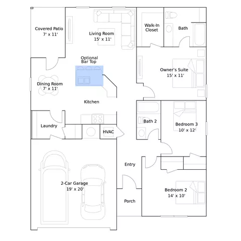 Floorplan - 4704 Copley Dr, Jonesboro, AR 72404 photo 3 of 7