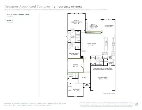 Floorplan - 4156 Grey Hawk St, Folsom, CA 95630 photo 2 of 2