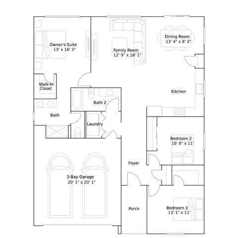 Floorplan - 285 Teton Ranch Way, Patterson, CA 95363 photo 1 of 1