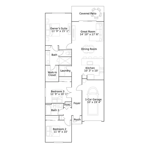 Floorplan - 5689 Divine Dr, Delray Beach, FL 33484 photo 1 of 1