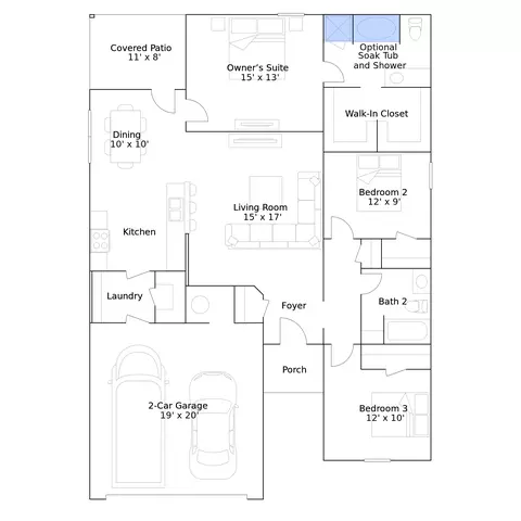Floorplan - 441 Labelle Ln, Tuttle, OK 73089 photo 6 of 6