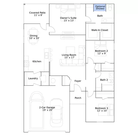 Floorplan - 441 Labelle Ln, Tuttle, OK 73089 photo 4 of 6