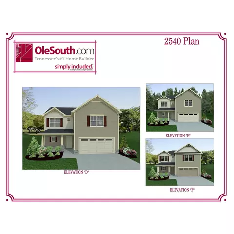 Plan 2540 Elevation DEF - Salem Highway Just West Of Veterans Parkway, Murfreesboro, TN 37128