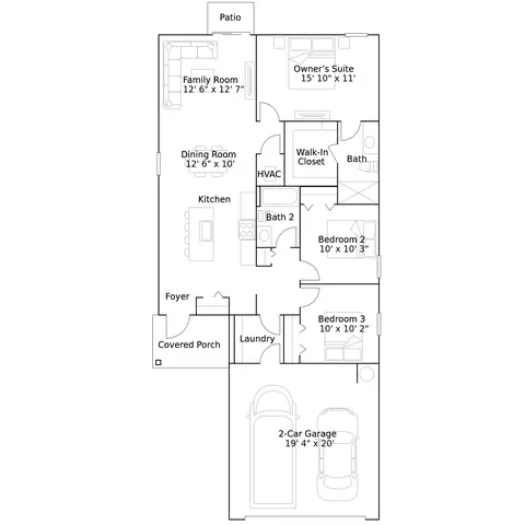 Floorplan - 4580 SW 81st Lp, Ocala, FL 34476 photo 1 of 1
