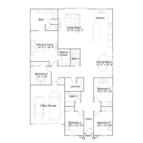 Floorplan - 1685 Discovery Rd S, Madera, CA 93636 photo 1 of 1