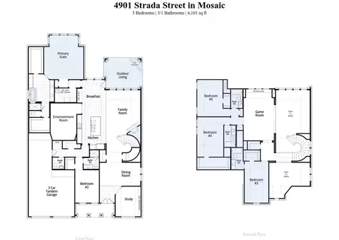 Floorplan - 4901 Strada St, Prosper, TX 75078 photo 1 of 1