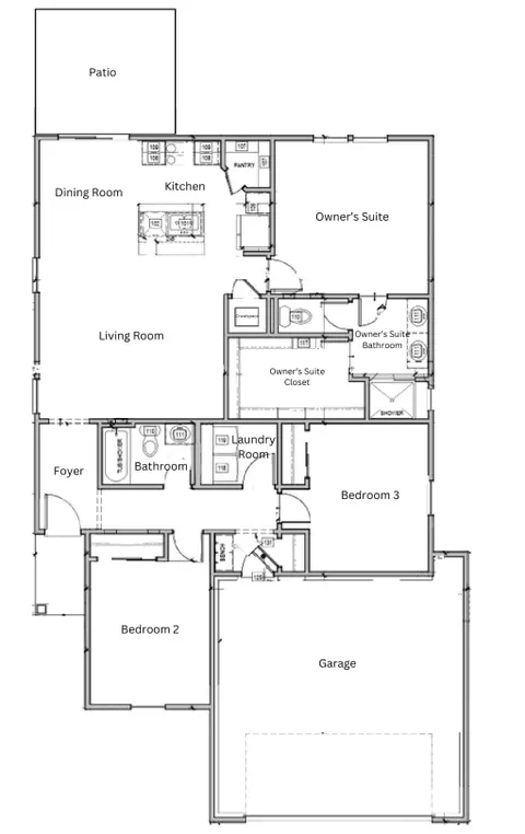 Floorplan - 424 Henry Potter Rd, Box Elder, SD 57719 photo 1 of 1