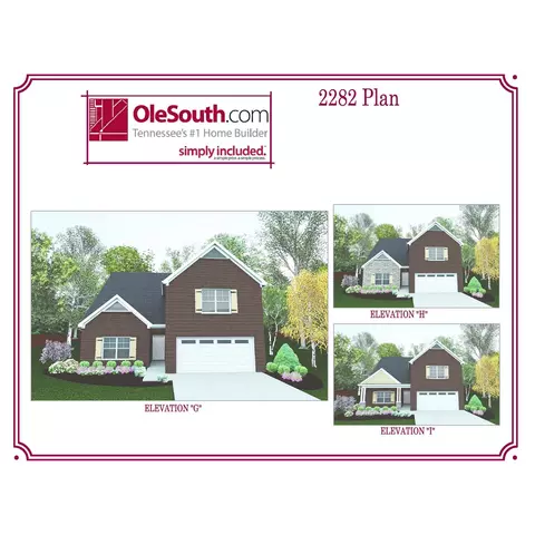 Plan 2282 Elevation GHI - Florence Road At Rooker Lane, Smyrna, TN 37167