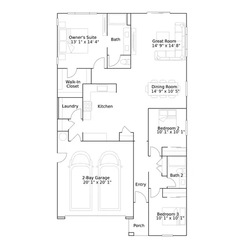 Floorplan - 27463 Two Cellos Way, Menifee, CA 92585 photo 1 of 1