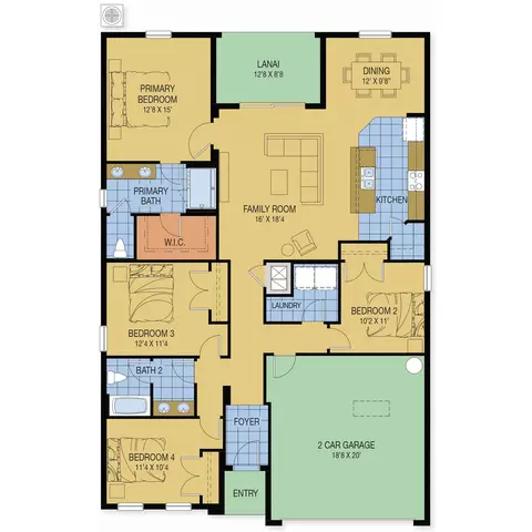 Floorplan - 480 Shadow Gorge Way, Eustis, FL 32736 photo 1 of 1