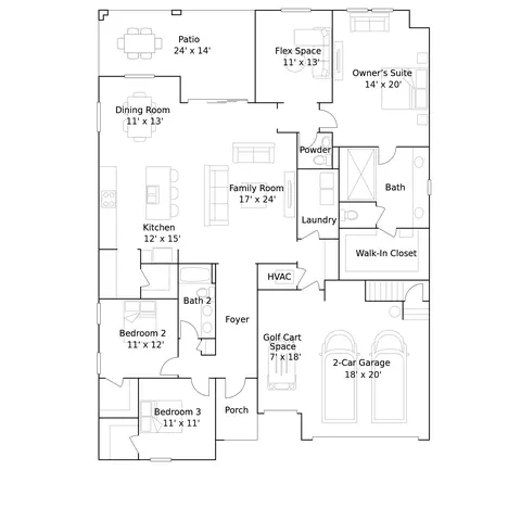 Floorplan - 12051 Violet Jasper Dr, Parrish, FL 34219 photo 1 of 1