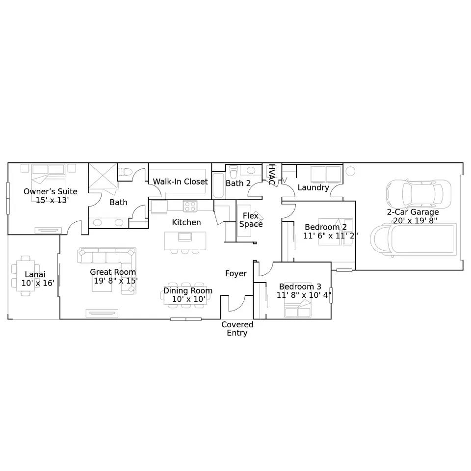 Floorplan - 19625 Whispering Creek Rd, Loxahatchee, FL 33470 photo 1 of 1