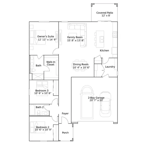 Floorplan - 1310 W Ridge Rd, Apache Junction, AZ 85120 photo 1 of 1
