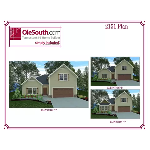 Plan 2151 Elevation DEF - Salem Highway Just West Of Veterans Parkway, Murfreesboro, TN 37128