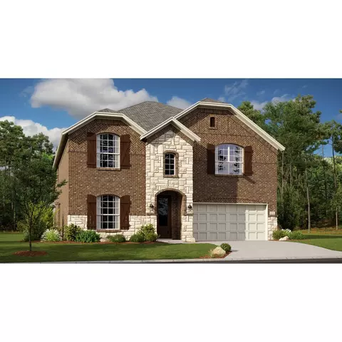 Plan Sunstone W/Media 3-Car Garage - 9749 Little Tree Ln, Fort Worth, TX 76179