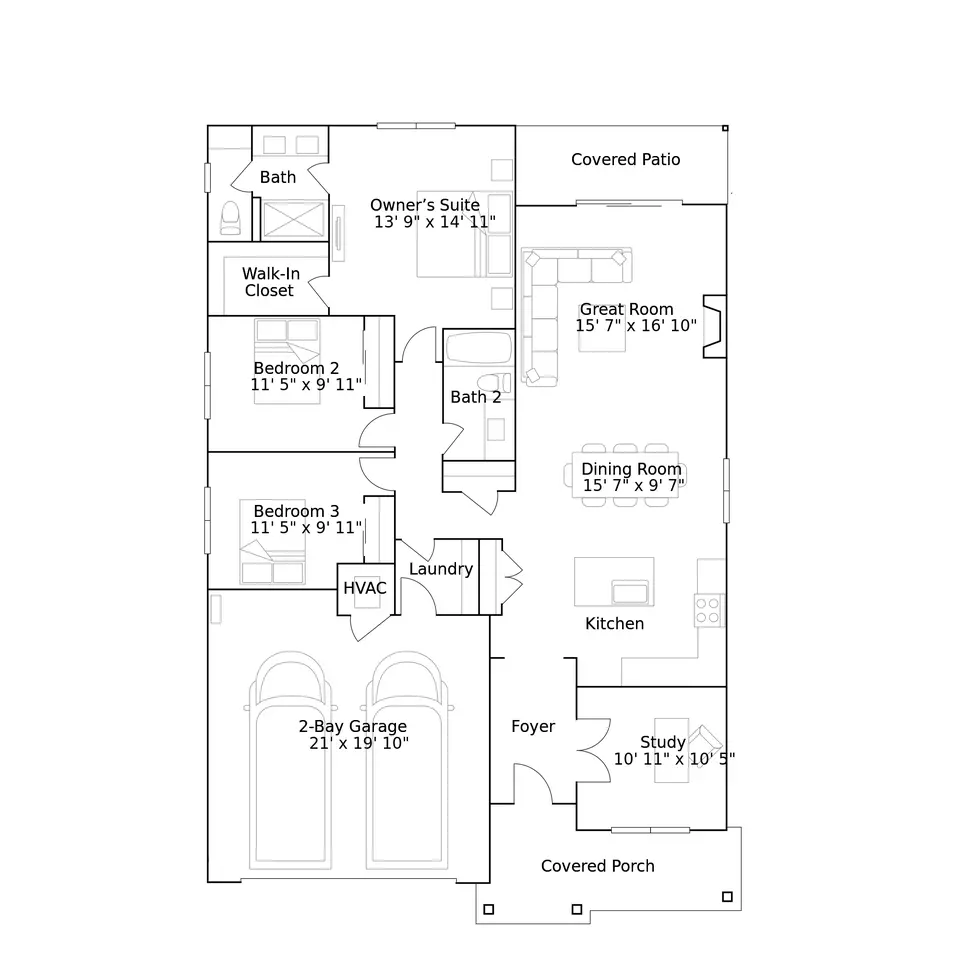 Floorplan - 842 Glade Ave, Forest Grove, OR 97116 photo 1 of 1
