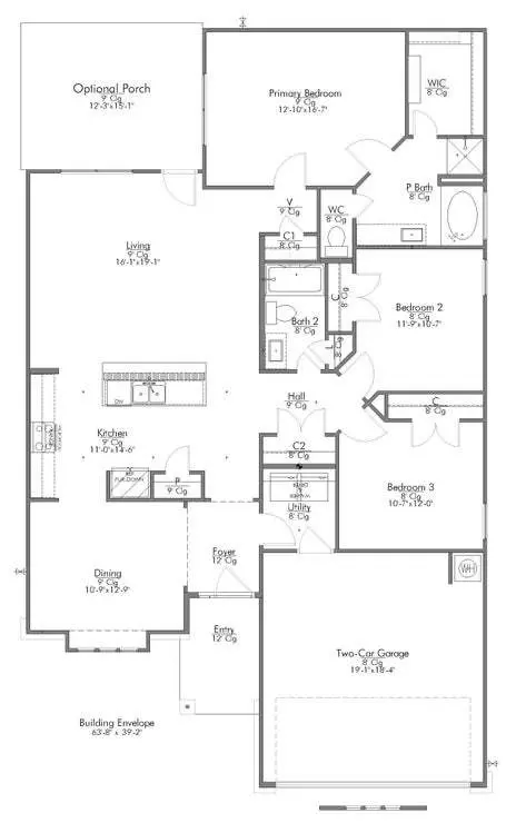 Floorplan - 1919 Chief St, Bryan, TX 77807 photo 1 of 2