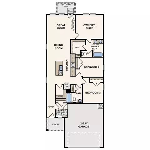 Floorplan - 116 Two Bits Ln, Elgin, TX 78621 photo 1 of 1