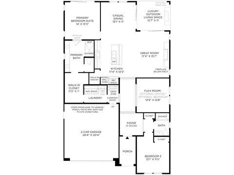 Floorplan - 1848 Snowflower Pl, Tracy, CA 95377 photo 1 of 2