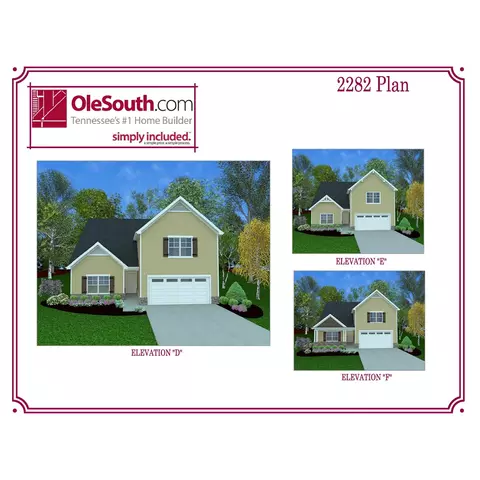 Plan 2282 Elevation DEF - Highway 231 South At Ruby Cate Way, Murfreesboro, TN 37128