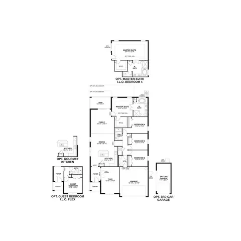 Floorplan - 31229 Denham Ridge Ln, Wesley Chapel, FL 33545 photo 1 of 1