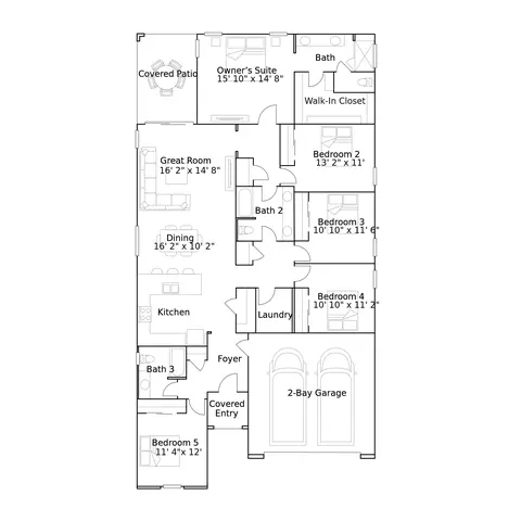 Floorplan - 9641 W Avalon Dr, Phoenix, AZ 85037 photo 1 of 1