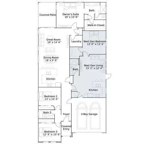 Floorplan - 1458 W Ridge Rd, Apache Junction, AZ 85120 photo 1 of 1
