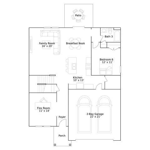 Floorplan - 524 Almere Dr, Hampton, GA 30228 photo 1 of 2