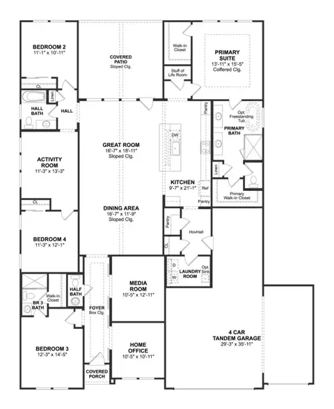 Floorplan - 745 Rustic Ridge Dr, Lavon, TX 75166 photo 1 of 1