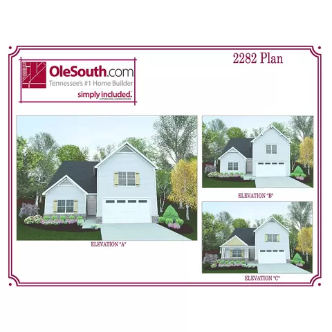 Plan 2282 Elevation ABC - Burton Farms Drive, Smyrna, TN 37167