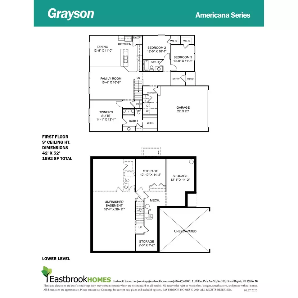 Floorplan - Plan The Grayson - 3105 Hollace Dr, Jenison, MI 49428 photo 1 of 1