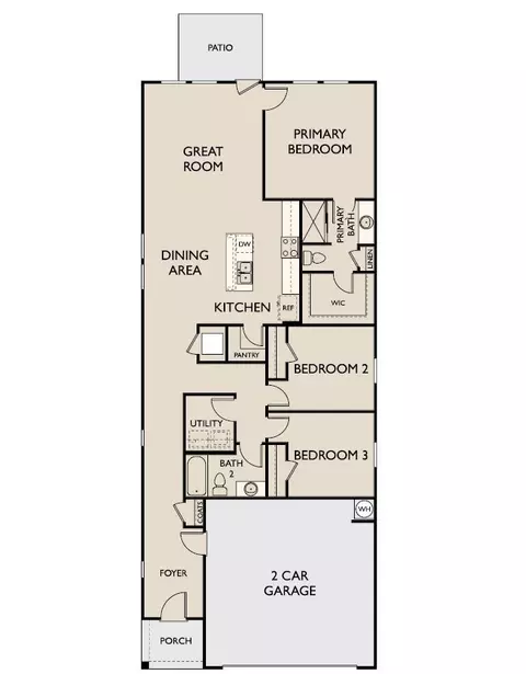 Floorplan - 703 Ravine Dr, Maxwell, TX 78656 photo 1 of 1