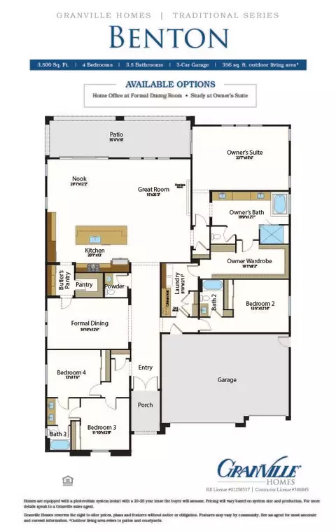 Floorplan - 1638 N Blackwood Ave, Clovis, CA 93619 photo 2 of 2