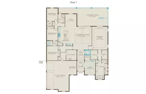 Floorplan - 20021 SE Bridgewater Dr, Jupiter, FL 33458 photo 2 of 6