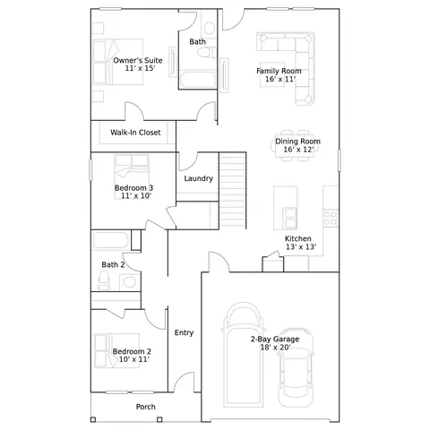 Floorplan - 1870 E Badger Ave, Eagle Mountain, UT 84005 photo 1 of 2
